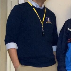 J. Crew Navy Crewneck Lightweight Sweater